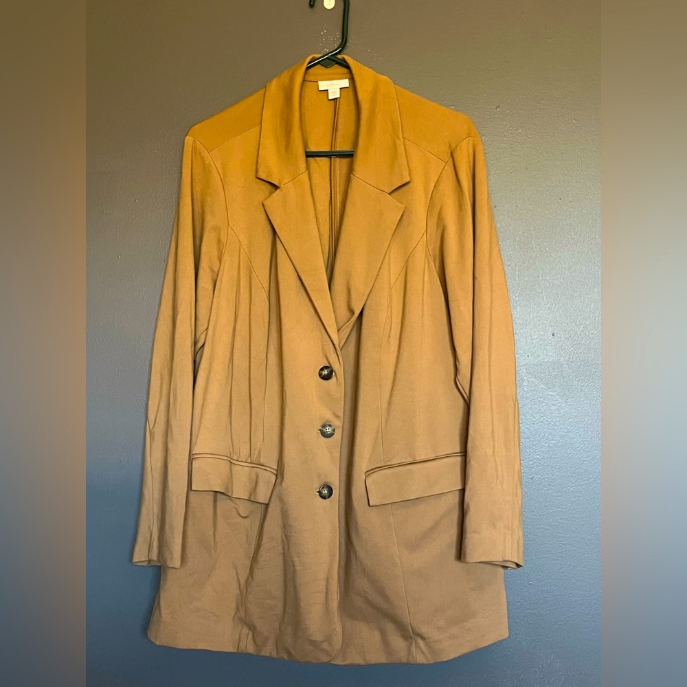 J. JILL PONTE Camel Blazer